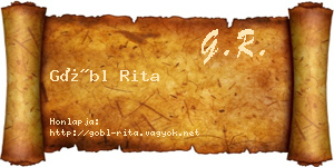 Göbl Rita névjegykártya