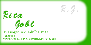 rita gobl business card